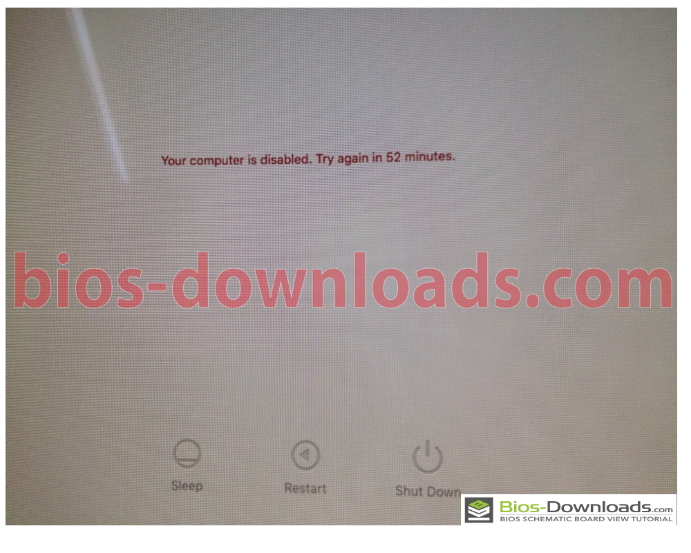 How to fix Your computer is disabled try again in 60 minutes. Macbook/iMac