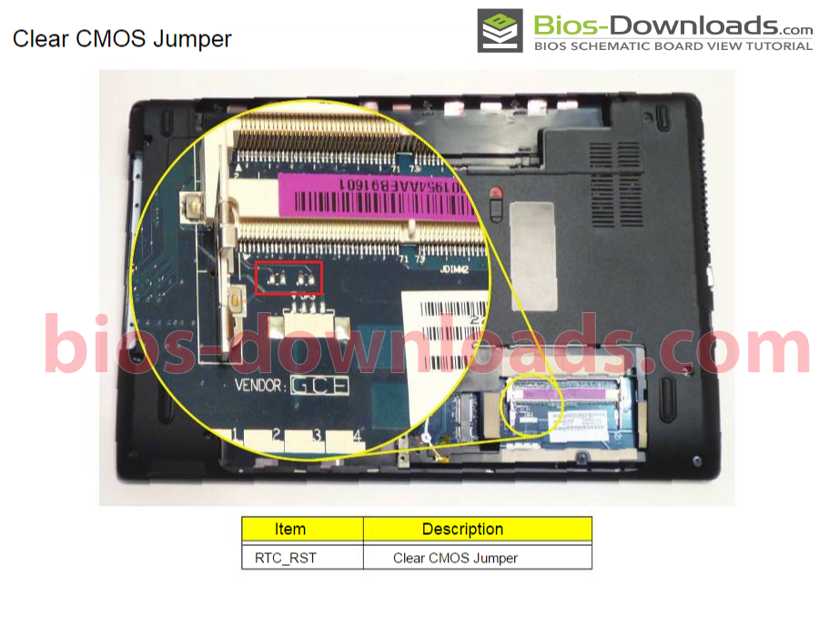 Gateway NV59C Bios Password Removal Guide